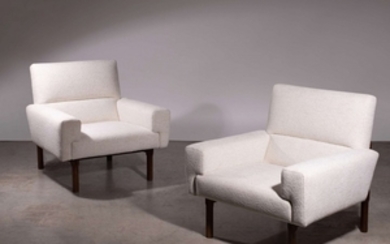 Ico PARISI (1916 - 1996) Paire de fauteuils mod. 869 - Circa 1960