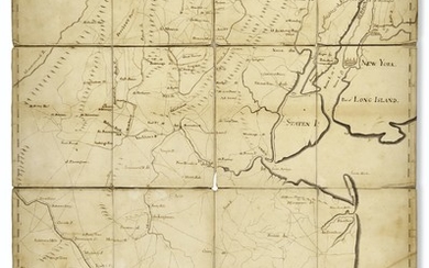 Manuscript Map of Revolutionary War New Jersey, JOHN ERSKINE, 1779
