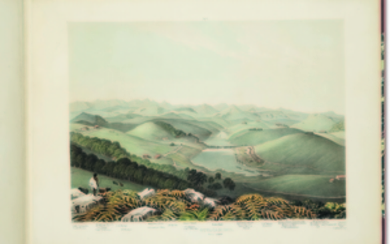 MCCURDY, Edward Archdale (d.1842). Three Panoramic Views of Ottacamund, the Chief Station on the Neilgherries, or Blue Mountains of Coimbetore. London: Smith, Elder, & Co., [c.1842].