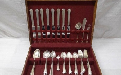 64 PIECE TOWLE CHIPPENDALE STERLING SILVER FLATWARE SET