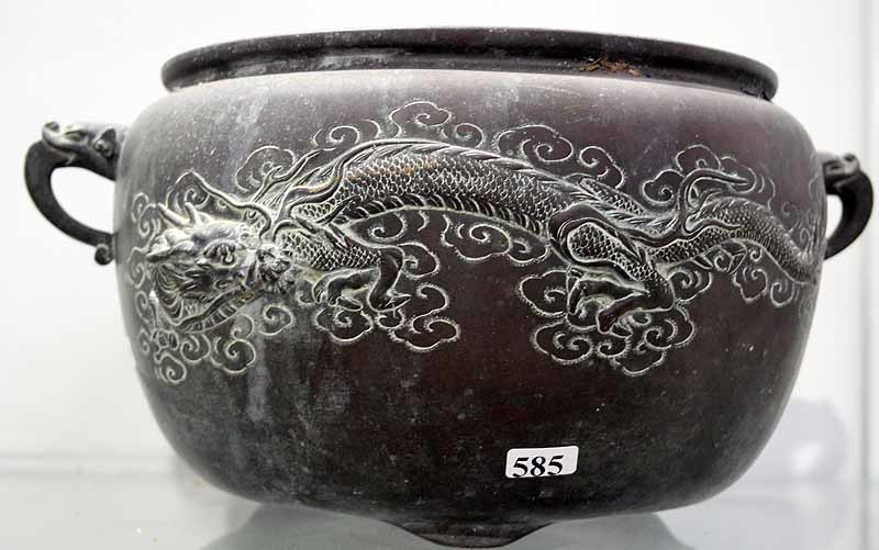 A CHINESE COPPER JARDINIERE