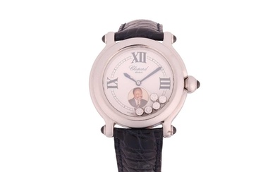 A Chopard Happy Sport Stainless Steel Wristwatch Model: 8347...