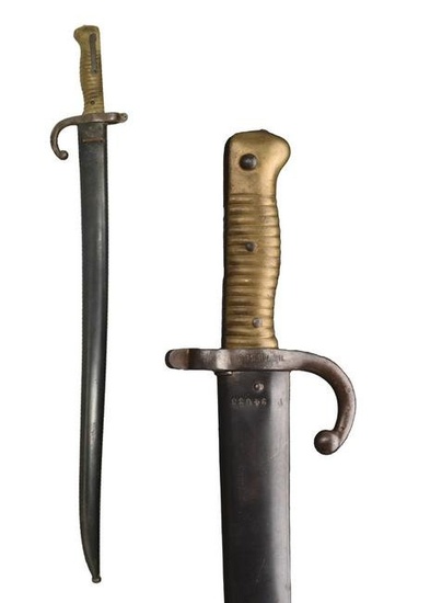 A FRENCH BAYONET FOR CHASSEPOT RIFLE MODEL 1866