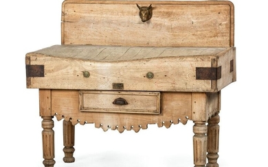 A French Provincial Butcher Block Table