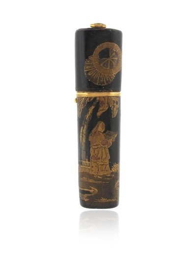 A French late 18th century gold etui, with...