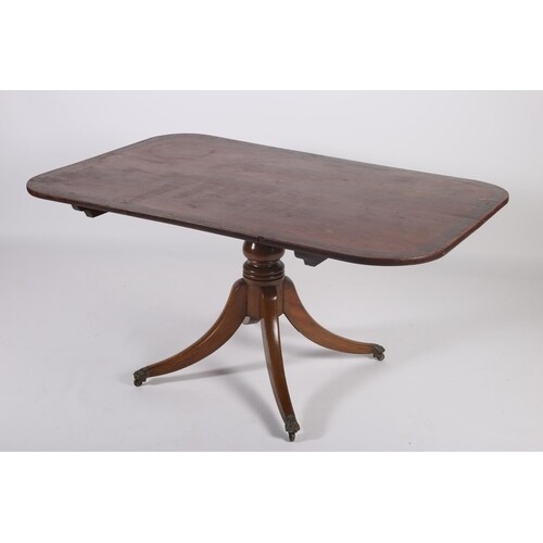 A GEORGIAN MAHOGANY AND ROSEWOOD CROSS BANDED POD TABLE the ...