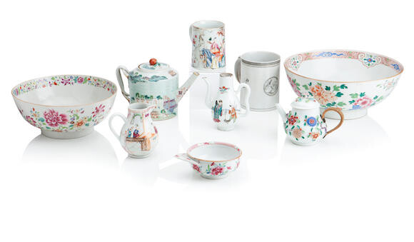 A GROUP OF CHINESE FAMILLE ROSE PORCELAIN