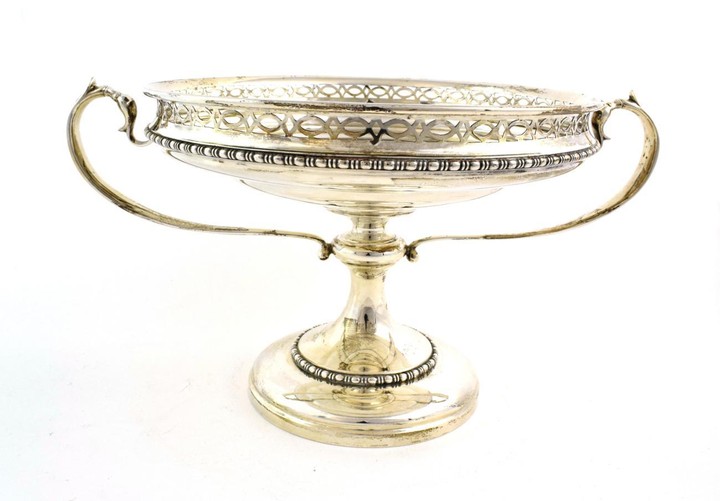 A George V Silver Pedestal Dish, by The Goldsmiths and...