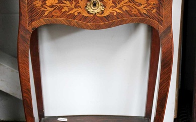 A Late 19th century French Kingwood and Marquetry Side Table,...