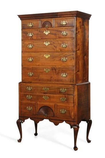 A New Hampshire Chippendale high chest, Dunlap School