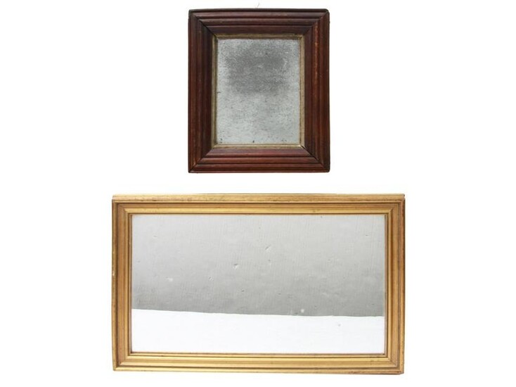 A PAIR OF VINTAGE FRAMED MIRRORS