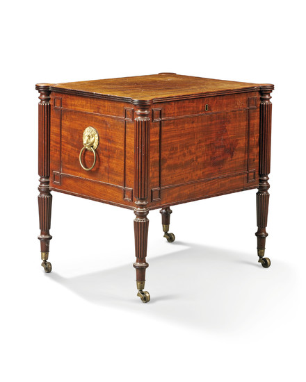 A REGENCY MAHOGANY CELLARETTE, ATTRIBUTED TO GILLOWS OF LANCASTER, EARLY 19TH CENTURY