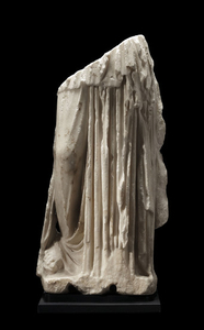 A ROMAN MARBLE FRAGMENTARY STATUE OF APOLLO, FLAVIAN PERIOD, CIRCA MID 1ST CENTURY A.D.