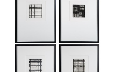A SUITE OF FOUR ETCHINGS BY BRICE MARDEN (AMERICAN 1938-2023)