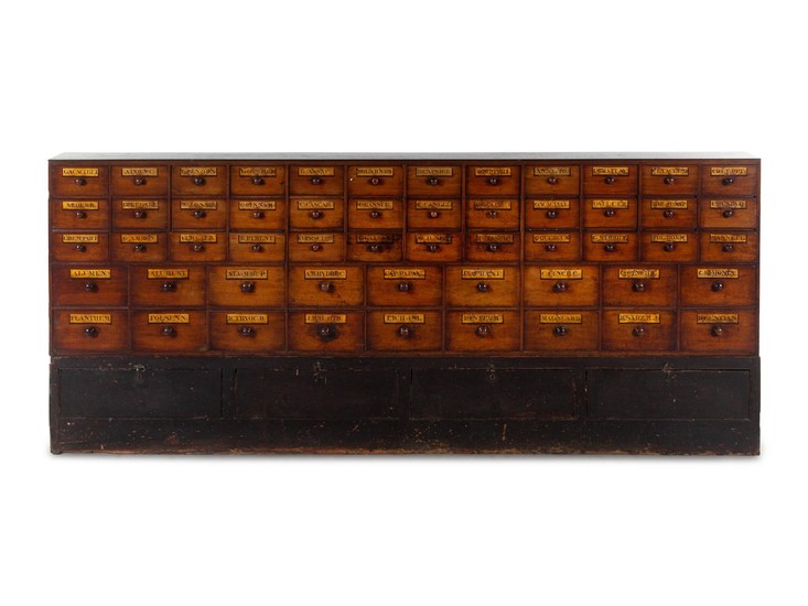 A Victorian Stenciled Apothecary Cabinet