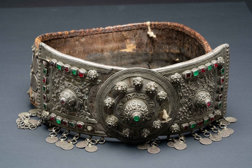 A large and important Russian- Caucus region, silver marriage belt -early 20th century.