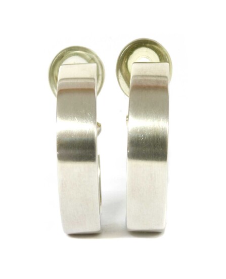 A pair of silver Georg Jensen earrings