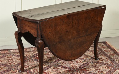 AN OAK GATELEG TABLE, MID 18TH CENTURY