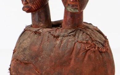 African Teke Double Head Fetish Power Figure, DRC.