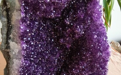 Amethyst Uruguay dark purple cluster amazing - 32×36×20 cm - 19.5 kg