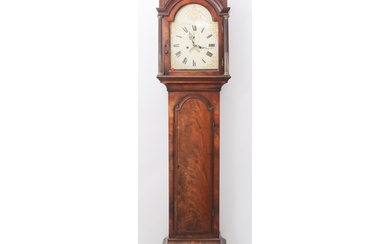 An early 19th century mahogany eight-day longcase clock - th...