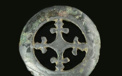 Ancient Roman Bronze Military openwork applique