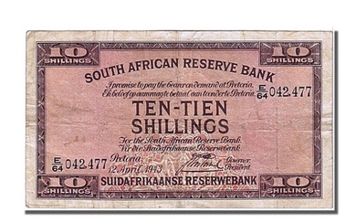 Banknote, South Africa, 10 Shillings, 1943, 1943-04-12, EF(40-45)