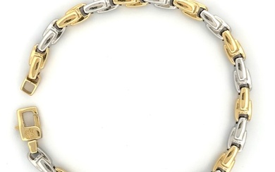 Bracciale Maistrello - 6.3 gr - 21 cm - 18 Kt - Bracelet - 18 kt. White gold, Yellow gold