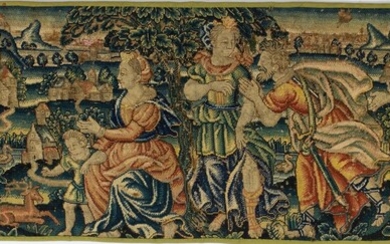 Broderie flamande 17e siècleBroderie flamande 17e siècle Borduurwerk Vlaams, 17e eeuw. 37,5 x 151 cm37,5...