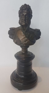Bust of Louis Philippe; Bronze sculpture with brow…