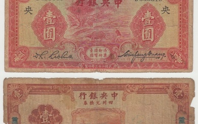 CHINE The central bank of China 1 Yuan, 1934, D655319, pas d...