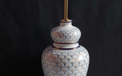 Capodimonte - Table lamp - Peacocks - Porcelain