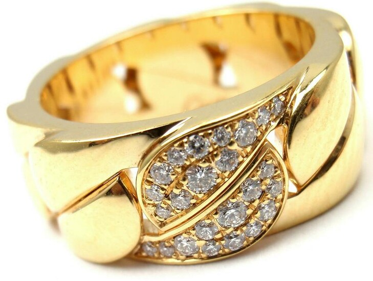 Cartier 18k Yellow Gold La Dona Diamond Band Ring