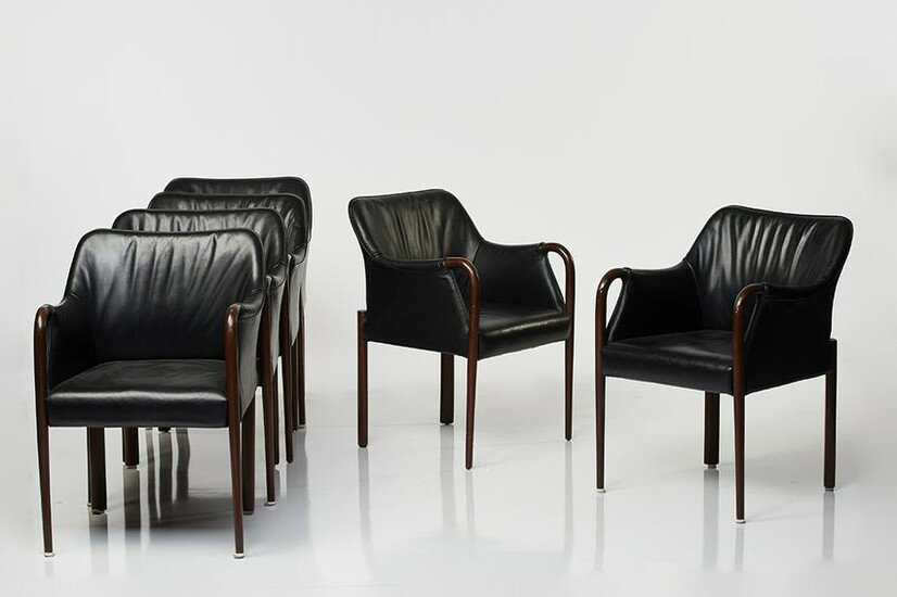 Cassina Leather Armchairs (6)