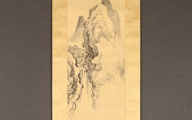 Certificate of appraisal - Literati landscape Painting - Ike no Taiga (1723-1776) - Japan - Edo Period (1600-1868)