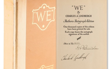 Charles Lindbergh Signed Book - We