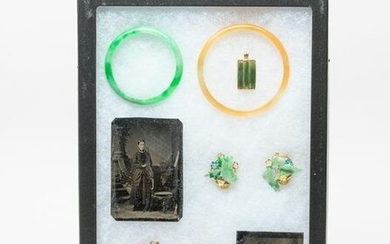 Chinese Jade/ Hard Stone Jewelry Sets
