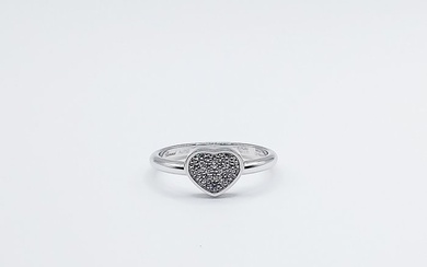 Chopard - Ring - My Happy Hearts - 18 kt. White gold - 0.12 tw. Diamond