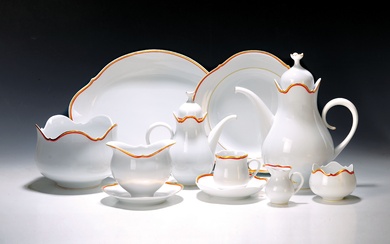 Coffee and dinner service for 6 people, Meissen, 20th century,...