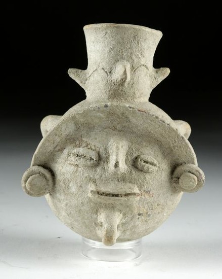 Colima El Chanal Pottery Face Jar