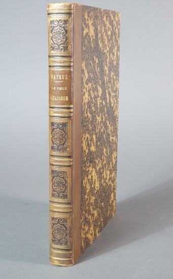 DEYEUX (Théophile). Le Vieux chasseur. S.l. [Paris, Houdaille], 1835. Grand in-8, demi-veau havane, dos orné...