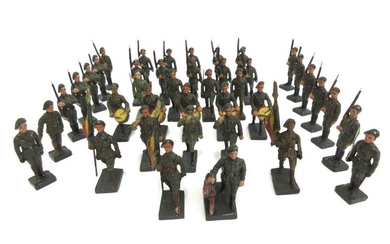 DURSO, 40 pieces still in composition, "Chasseurs Ardennais...