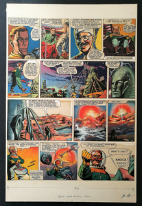 Dan Dare - The Red Moon Mistery - original art page by Frank Hampson - First edition - (1952)