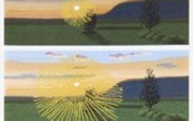 David Hockney OM CH RA, British b.1937- Remember You Cannot Look at The Sun or Death For Very Long, 2021; lithographic poster with screenprint overlay in colours on 170gsm wove, numbered 2711/3000 in black marker to Circa sticker verso, published...
