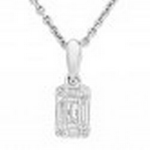 Diamond pendant set with 0.15ct. diamonds. This Diamond Clus...