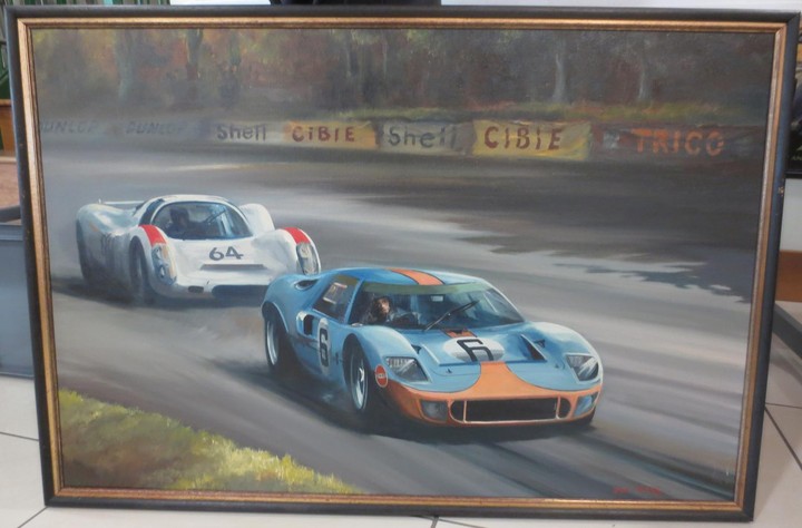 Dion Pears, "Le Mans 1969, Ford GT 40 vs Porsche 906 Carrera"