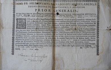 Diplôme pour Jean Dupin, 1669 Ordre de... - Lot 285 - Vermot et Associés