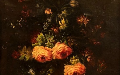 École Espagnole (XIX-XX) - Bouquet à fleurs