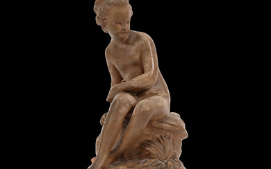 Etienne Maurice FALCONET (1716-1791), "YOUNG NAKED WOMAN" signet "Falconet". France,...