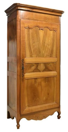 FRENCH PROVINCIAL FRUITWOOD & WALNUT BONNETIERE